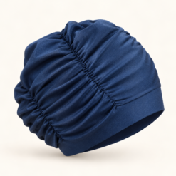 Badehette Turban Blå Glans